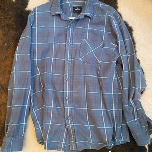 Checkered button dress shirt